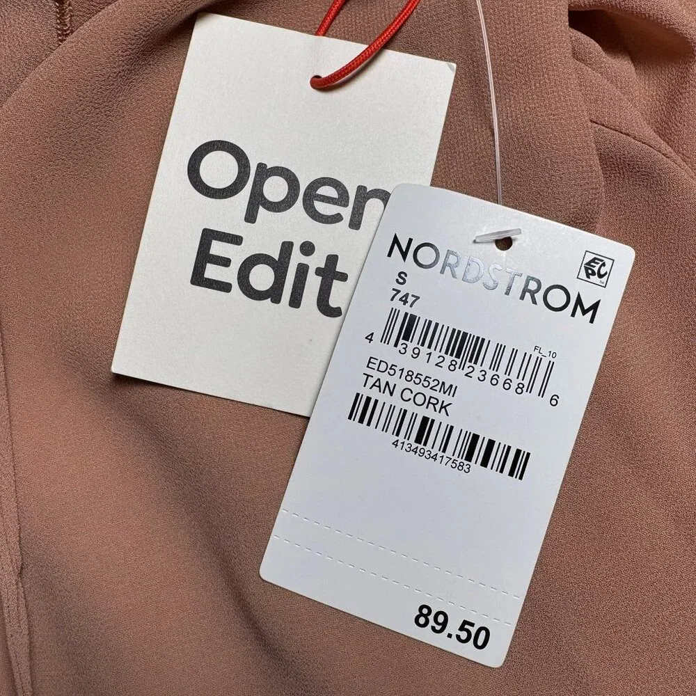 Open Edit Ruffle Chiffon Shift Dress – Small (NWT) - Picture 7 of 14